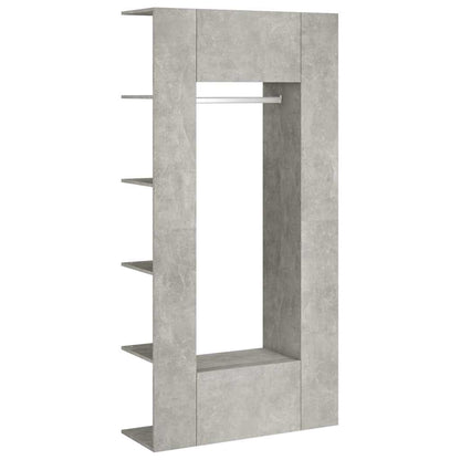 Hallway Cabinets 2 pcs Engineered Wood Concrete grey