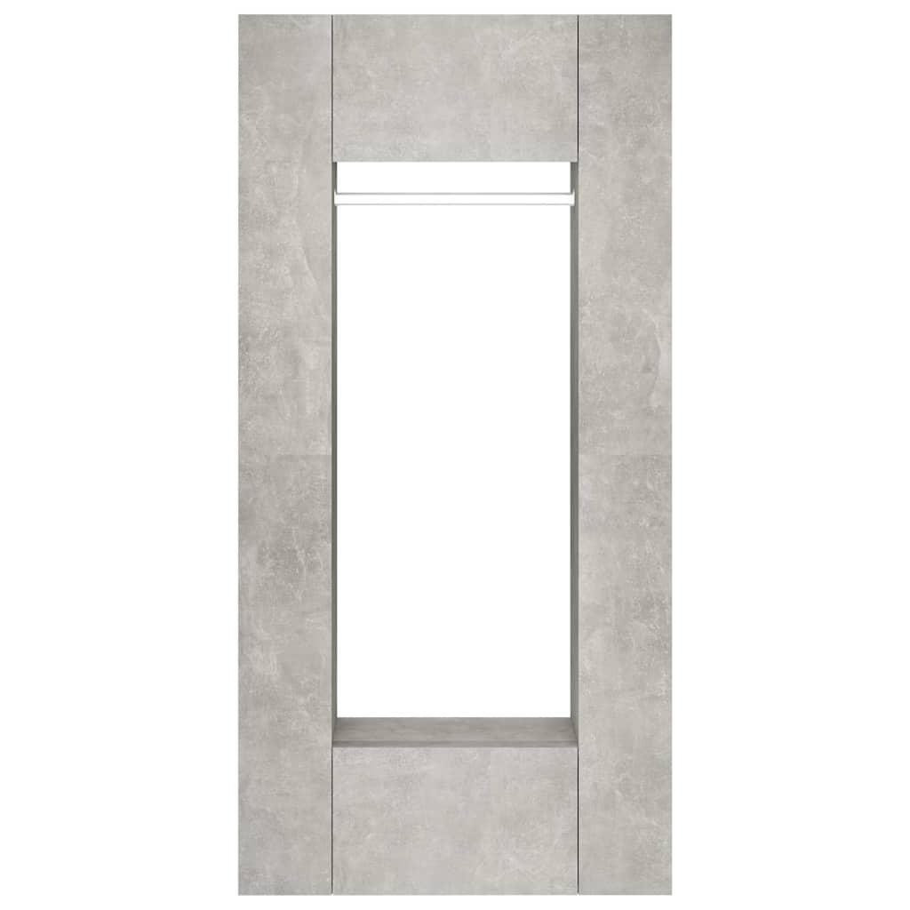 Hallway Cabinets 2 pcs Engineered Wood Concrete grey