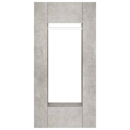 Hallway Cabinets 2 pcs Engineered Wood Concrete grey