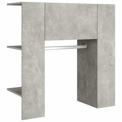 Hallway Cabinets 2 pcs Engineered Wood Concrete grey