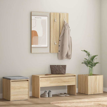 Hallway Furniture Set Engineered Wood Sonoma oak