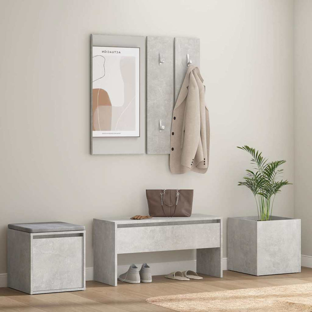 vidaXL Hallway Furniture Set Engineered Wood