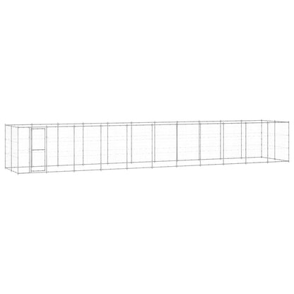 vidaXL Outdoor Dog Kennel Galvanised Steel 26,62 m² 2