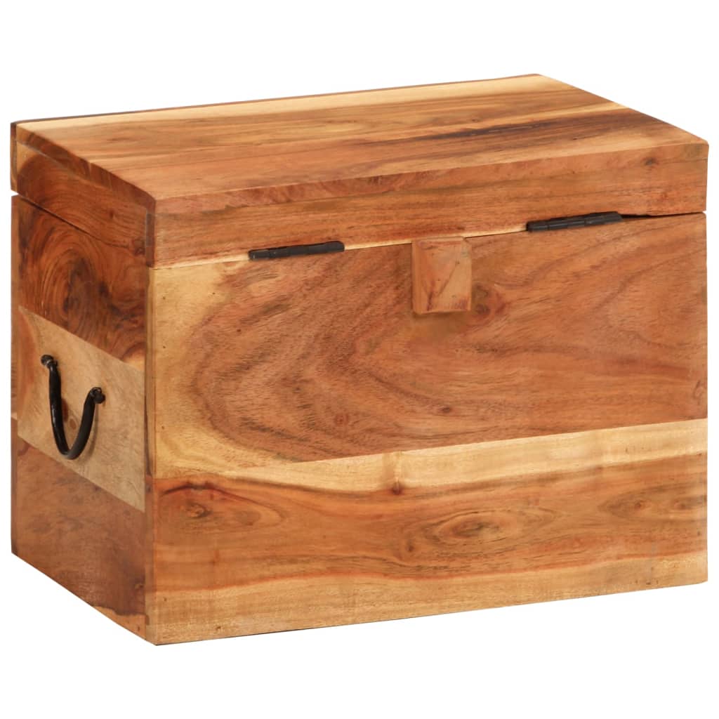 vidaXL Storage Box 39x28x31 cm Solid Wood Acacia