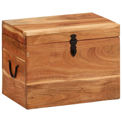 vidaXL Storage Box 39x28x31 cm Solid Wood Acacia