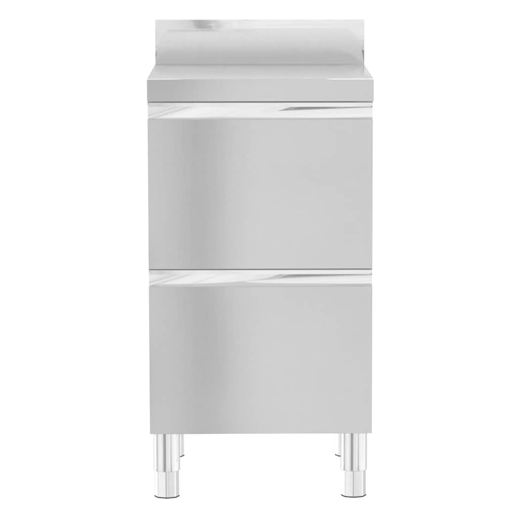 Commercial Kitchen Cabinets Stainless Steel Cabinets + cabinet with 2 drawers 3