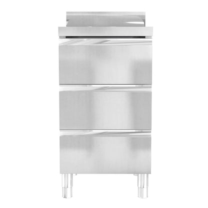 vidaXL Commercial Kitchen Cabinets 3 pcs Stainless Steel 3