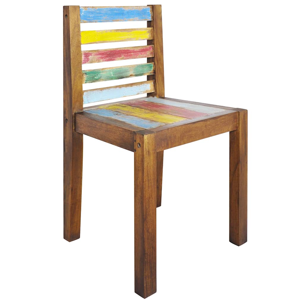 vidaXL Dining Chairs 6 pcs Solid Reclaimed Wood 5