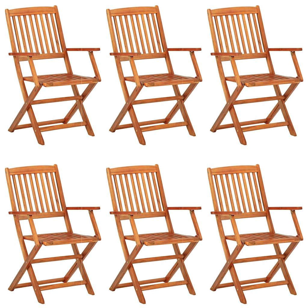 vidaXL 7 Piece Garden Dining Set 180x90x75 cm Solid Wood Acacia 3