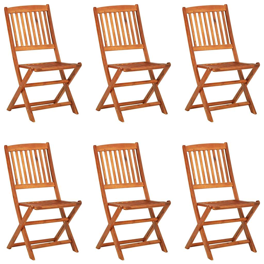 vidaXL 7 Piece Garden Dining Set 180x90x75 cm Solid Wood Acacia 3