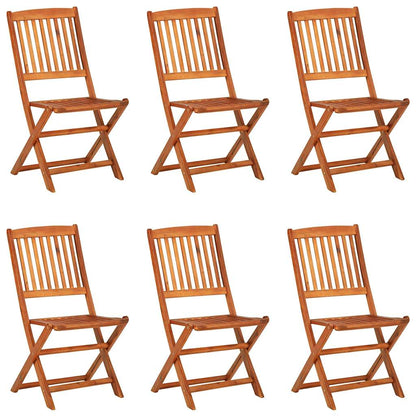 vidaXL 7 Piece Garden Dining Set 180x90x75 cm Solid Wood Acacia 3