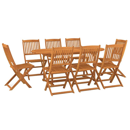 vidaXL 9 Piece Garden Dining Set 180x90x75 cm Solid Wood Acacia 2