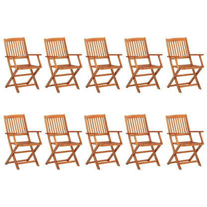 vidaXL 11 Piece Garden Dining Set 220x90x75 cm Solid Wood Acacia 3