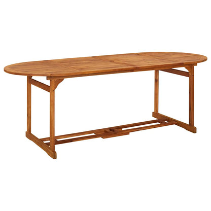 vidaXL 11 Piece Garden Dining Set 220x90x75 cm Solid Wood Acacia 6