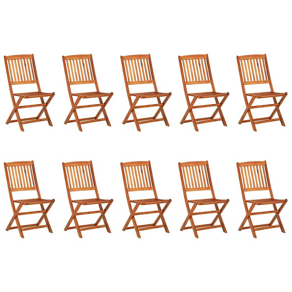 vidaXL 11 Piece Garden Dining Set 220x90x75 cm Solid Wood Acacia 3