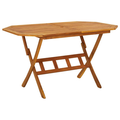 5 Piece Garden Dining Set Solid Acacia Wood With armrest 6