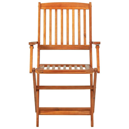 5 Piece Garden Dining Set Solid Acacia Wood With armrest 6
