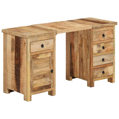 338209 vidaXL Pedestal Desk Solid Wood Mango 140x50x77 cm 1