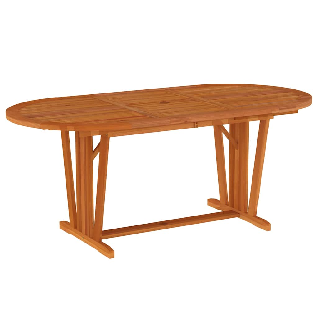 vidaXL 7 Piece Garden Dining Set Solid Wood Eucalyptus 6