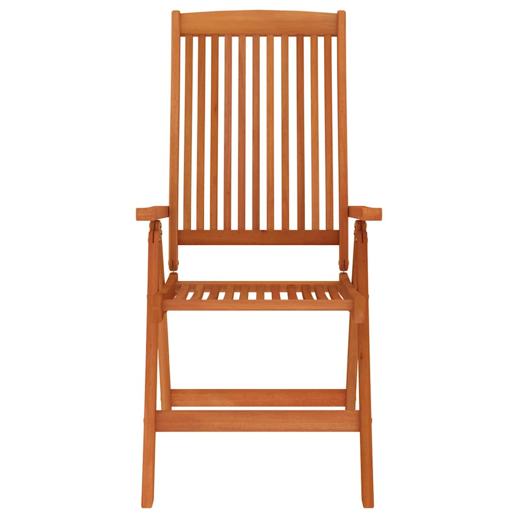 vidaXL Folding Chairs 8 pcs Solid Wood Eucalyptus 4