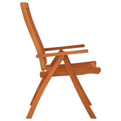 vidaXL Folding Chairs 8 pcs Solid Wood Eucalyptus 5