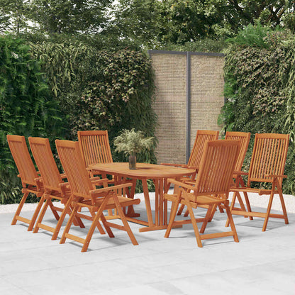 vidaXL Folding Chairs 8 pcs Solid Wood Eucalyptus 1