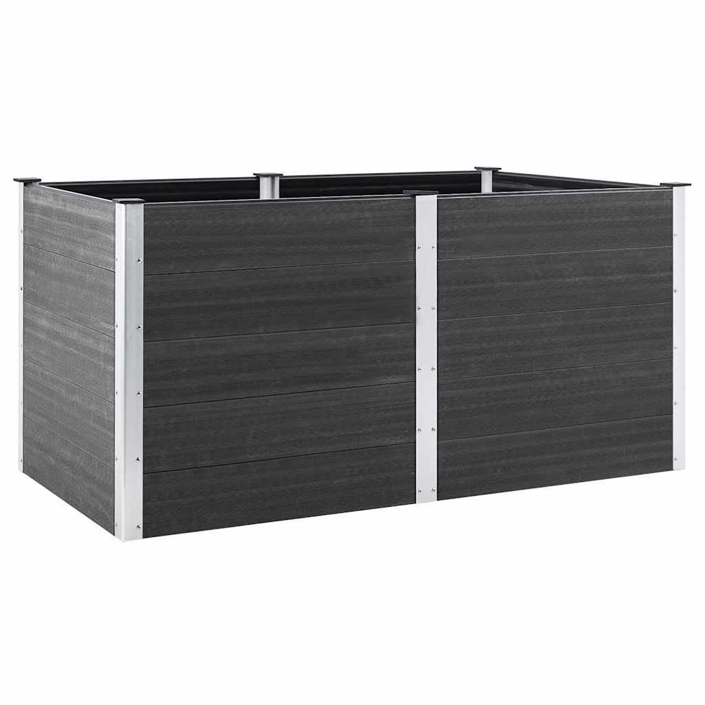 vidaXL Garden Raised Bed 200x100x91 cm WPC Grey 2