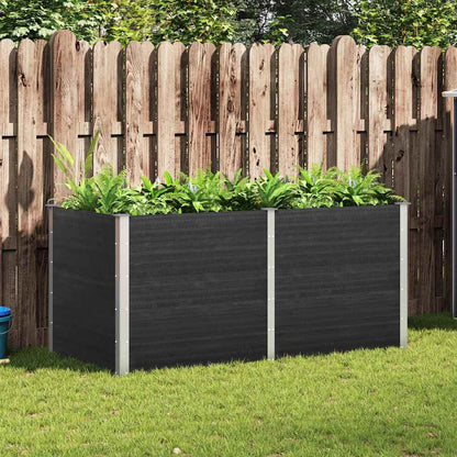 vidaXL Garden Raised Bed 200x100x91 cm WPC Grey 1