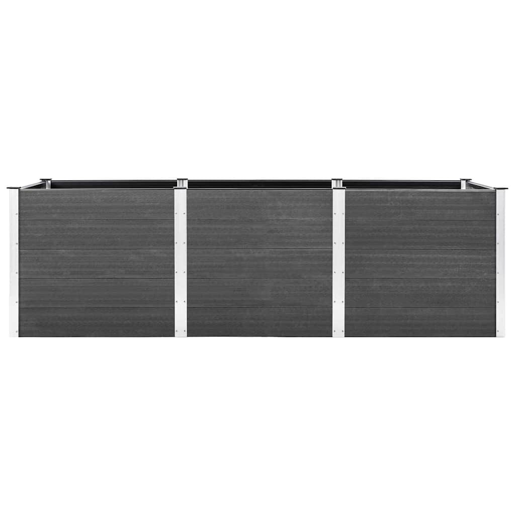 vidaXL Garden Raised Bed 300x100x91 cm WPC Grey 3