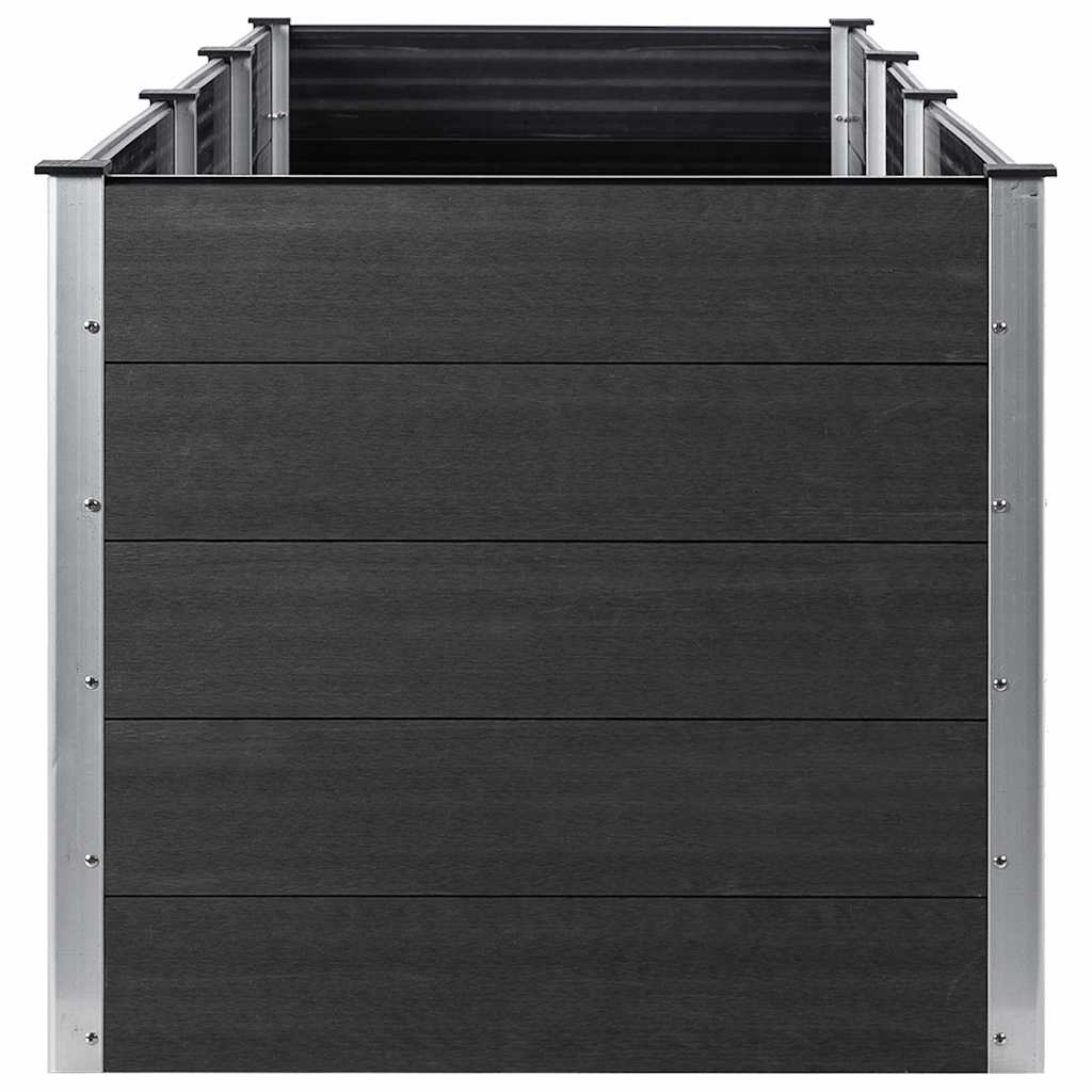 vidaXL Garden Raised Bed 300x100x91 cm WPC Grey 4