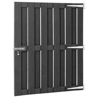 Garden Gate WPC and Aluminium Grey 100 x 112 cm