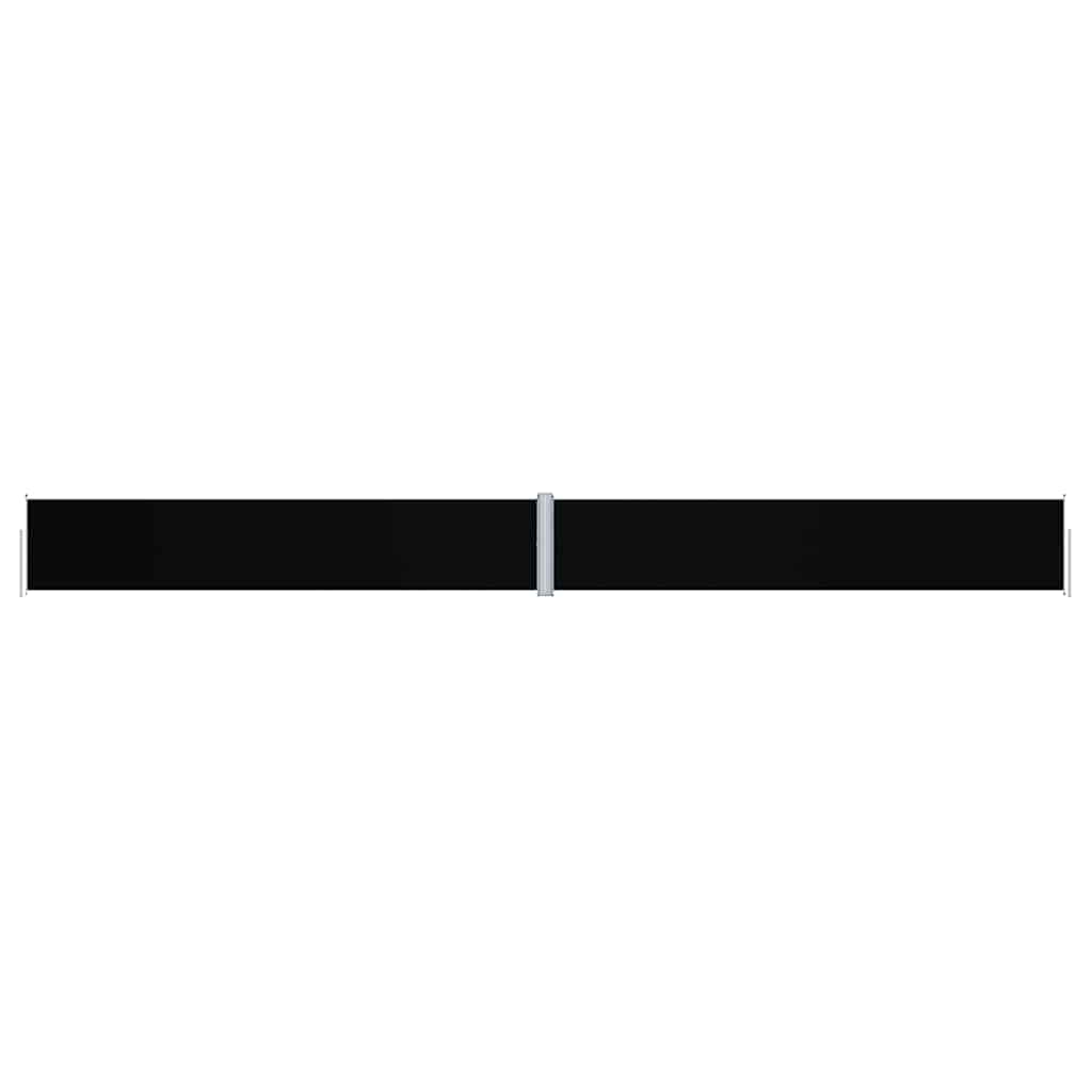 Retractable Side Awning Black 100 x 600 cm – 220 x 600 cm 117 x 1200 cm