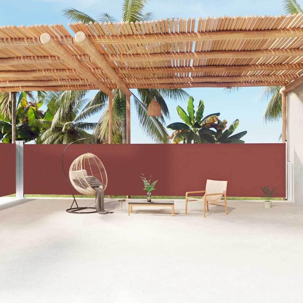 Retractable Side Awning Brown 100 x 600 cm – 200 x 1200 cm 160 x 1200 cm