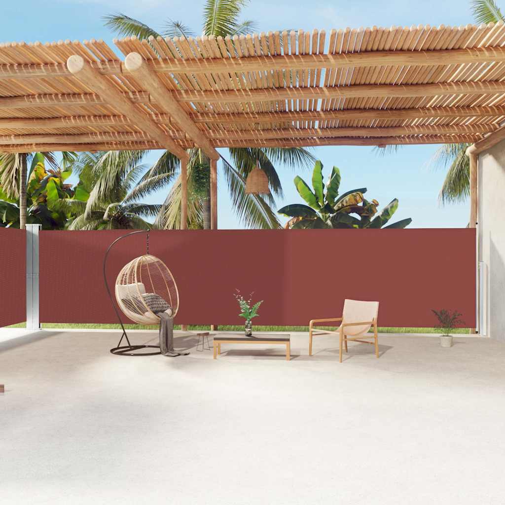 Retractable Side Awning Brown 100 x 600 cm – 200 x 1200 cm 180 x 1200 cm