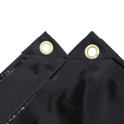 Tarpaulin 650 g/m² with Eyelets Black 1 x 2.5 m – 5 x 5 m 3 x 4 m