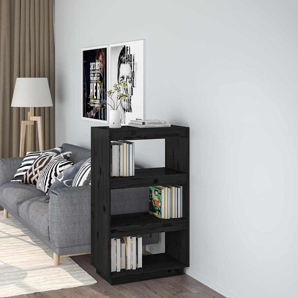 vidaXL Book Cabinet 60x35x71 cm Solid Wood Pine