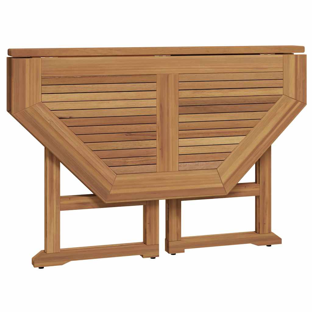 vidaXL 5 Piece Folding Outdoor Dining Set Solid Wood Teak 5
