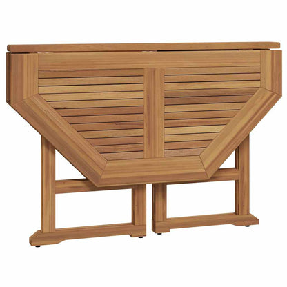 vidaXL 5 Piece Folding Outdoor Dining Set Solid Wood Teak 5