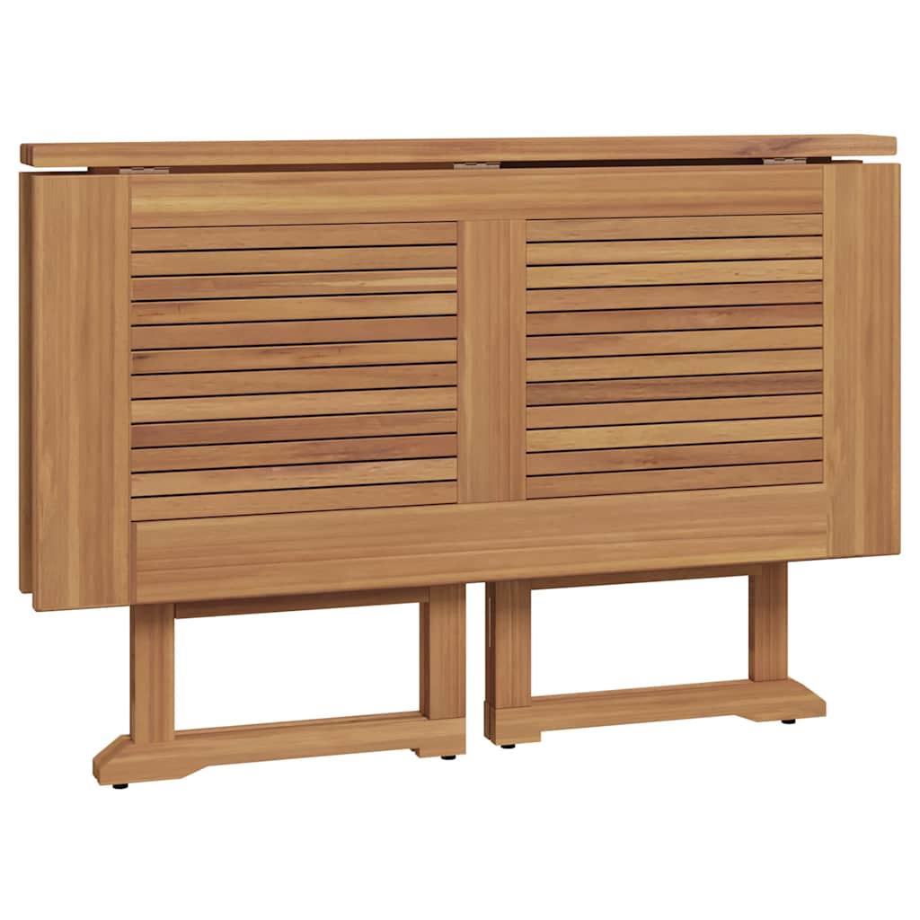 vidaXL 5 Piece Folding Outdoor Dining Set Solid Wood Teak 5