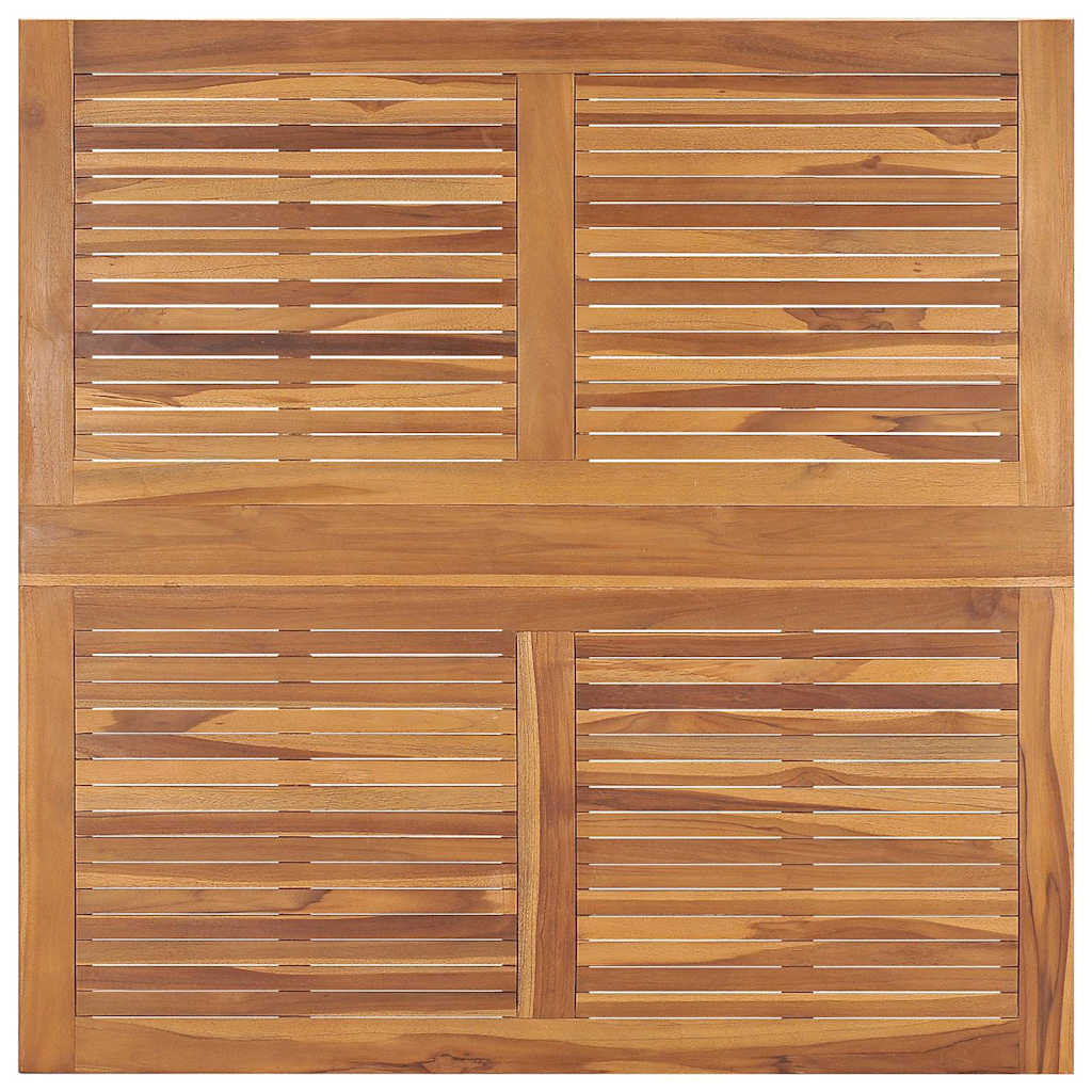 vidaXL 5 Piece Folding Outdoor Dining Set Solid Wood Teak 6