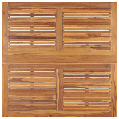 vidaXL 5 Piece Folding Outdoor Dining Set Solid Wood Teak 6