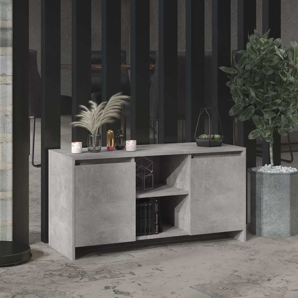 TV Cabinet 102x37,5x52,5 cm Engineered Wood Concrete grey