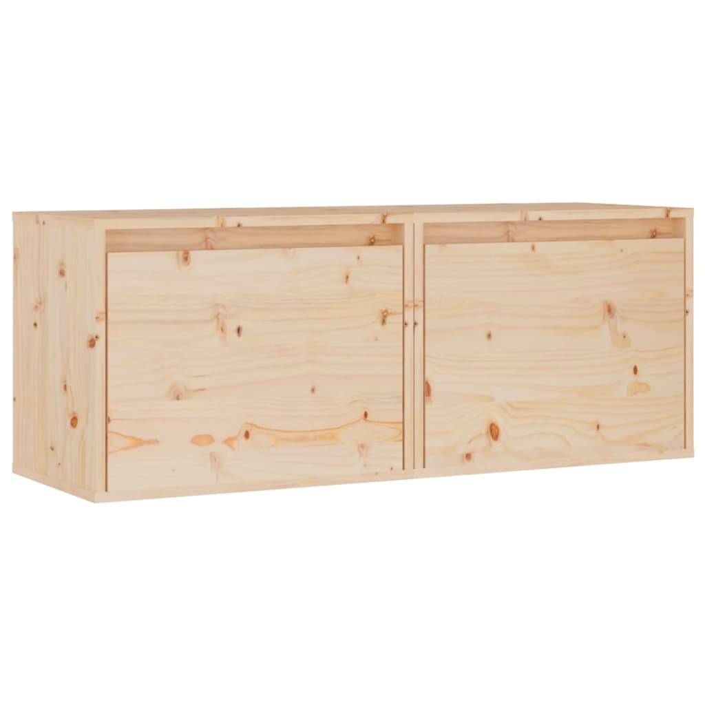 vidaXL Wall Cabinets 2 pcs 45x30x35 cm Solid Pinewood