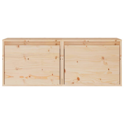 vidaXL Wall Cabinets 2 pcs 45x30x35 cm Solid Pinewood