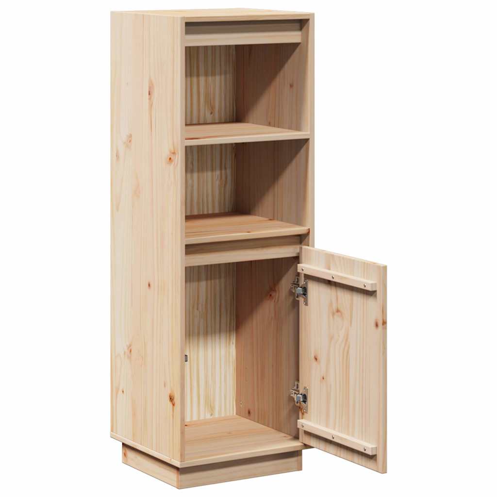 Highboard 37x34x110 cm Solid Wood Pine Natural