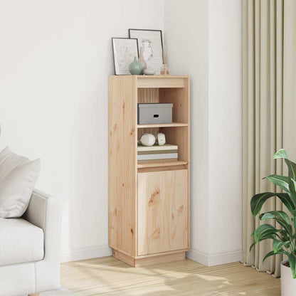 Highboard 37x34x110 cm Solid Wood Pine Natural