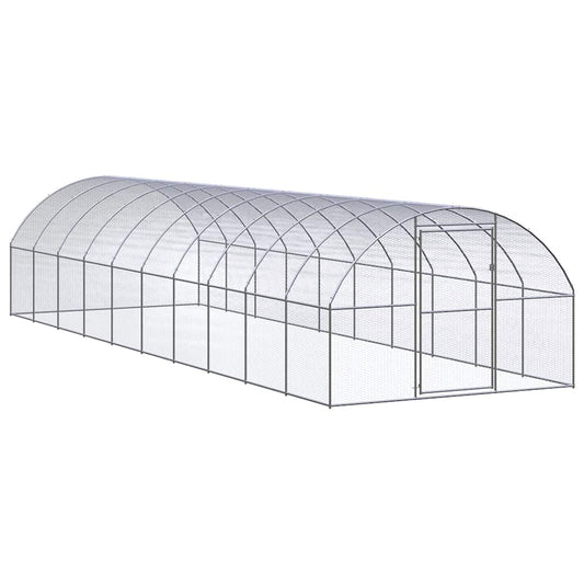 vidaXL Chicken Coop | Silver | Galvanised steel | Large | Tough | Chicken Coop 1
