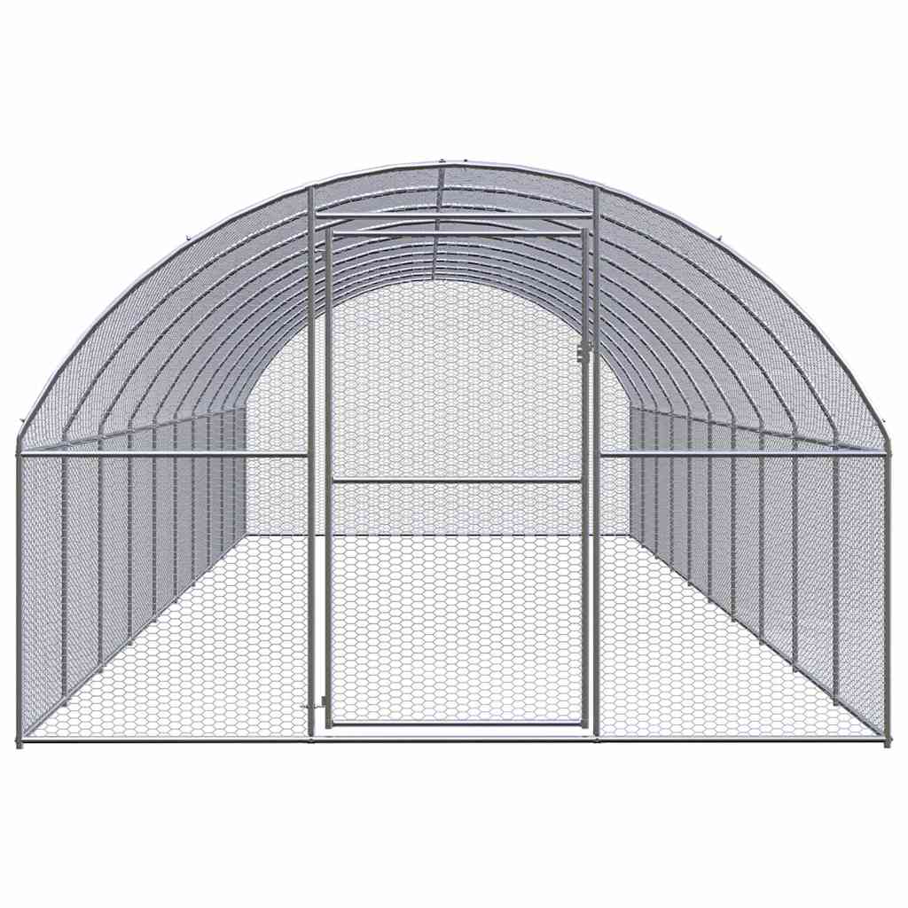 vidaXL Chicken Coop | Silver | Galvanised steel | Large | Tough | Chicken Coop 2