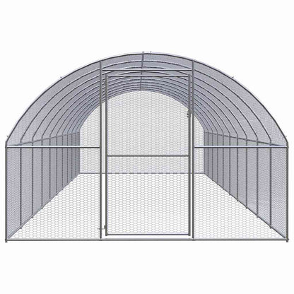 vidaXL Chicken Coop | Silver | Galvanised steel | Large | Tough | Chicken Coop 2