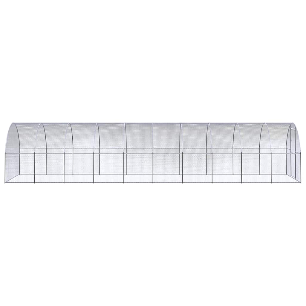 vidaXL Chicken Coop | Silver | Galvanised steel | Large | Tough | Chicken Coop 3